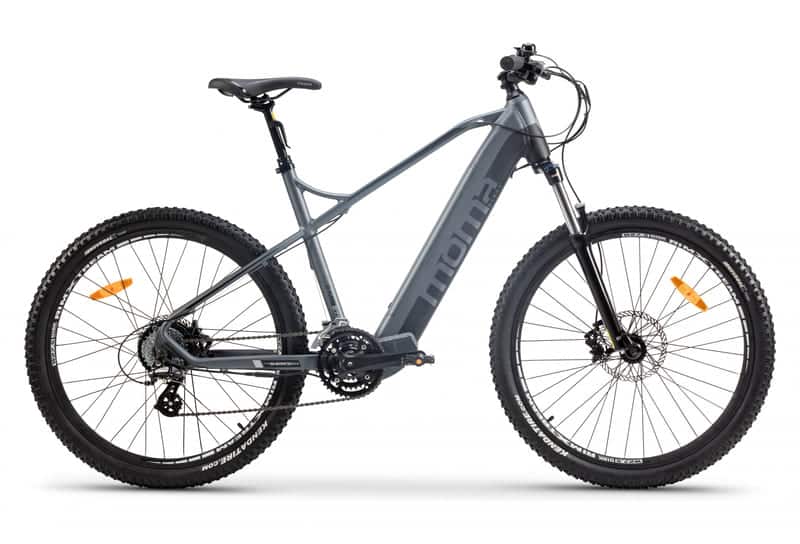 vtt-electrique-27.5-shimano-altus-vb VTT Electrique Semi-Rigide Moma Bikes E-MTB 27,5" Shimano Altus BV Gris