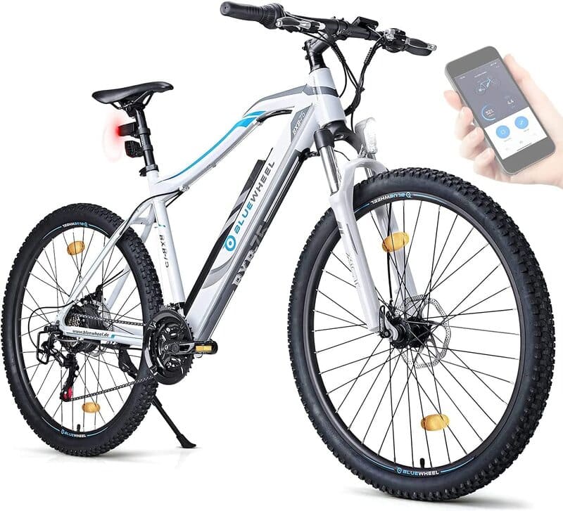 vtt-electrique-poignee-bluewheel BLUEWHEEL E-BIKE BXB75