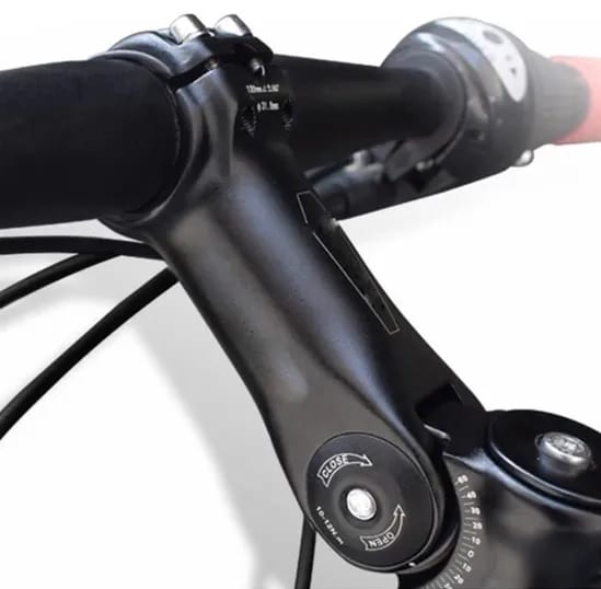 Potence De Vélo Type Quill - Alliage Aluminium Et Fer - 3 Tailles Au Choix - Pour VTT, Vélo Route, Rétro, Pliable - 9
